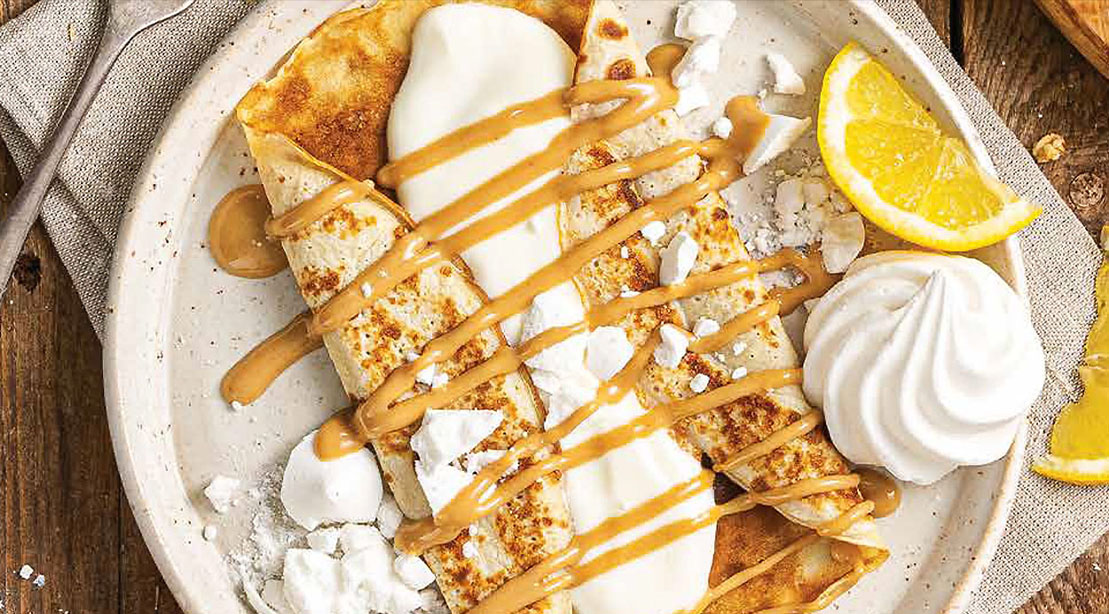Healthy Lemon & Peanut Butter Pancakes Recipe